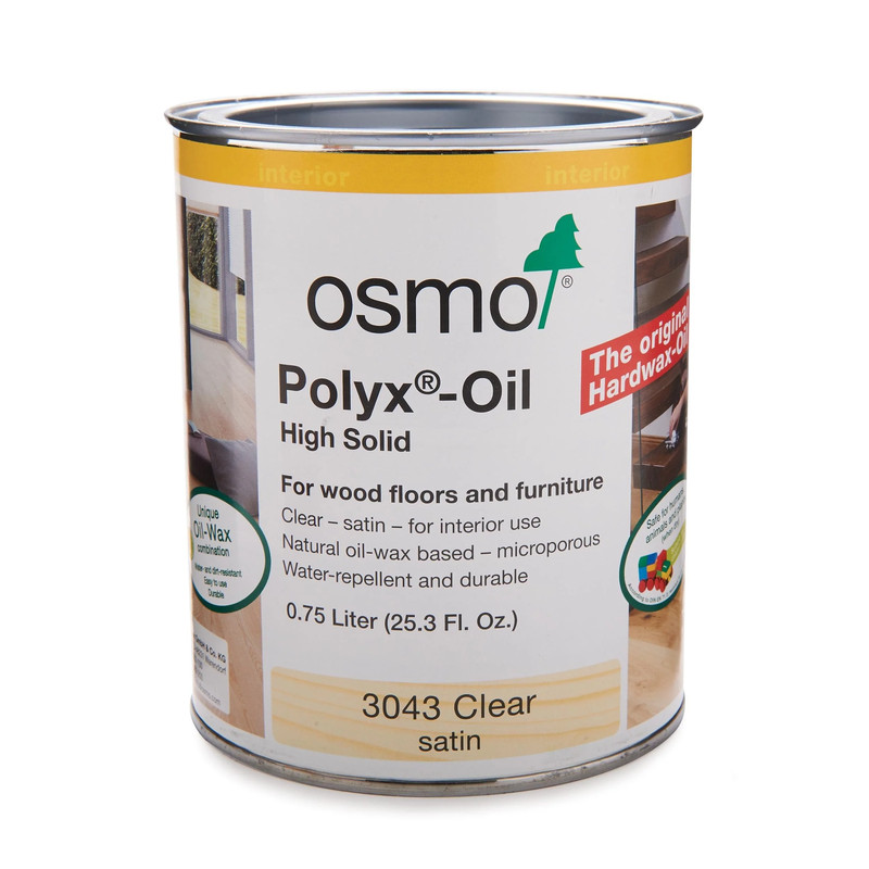 Polyx-Oil - Solvent Based - Finish Color:Clear - Sheen:Satin - Size:0.75 Liter